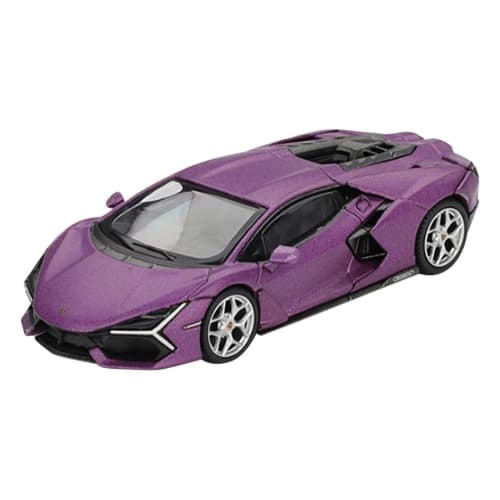 Sunrich MINI GT 1/64 Scale Lamborghini Revuelto Viola 30th Anniversary Edition Matte (Purple) (Left-Hand Drive) Blister Packaging, Finished Model MGT0