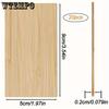 20-Pack Unfinished Bamboo Wood Planks for Carving and Crafts, Rectangular Blank Bamboo Panels