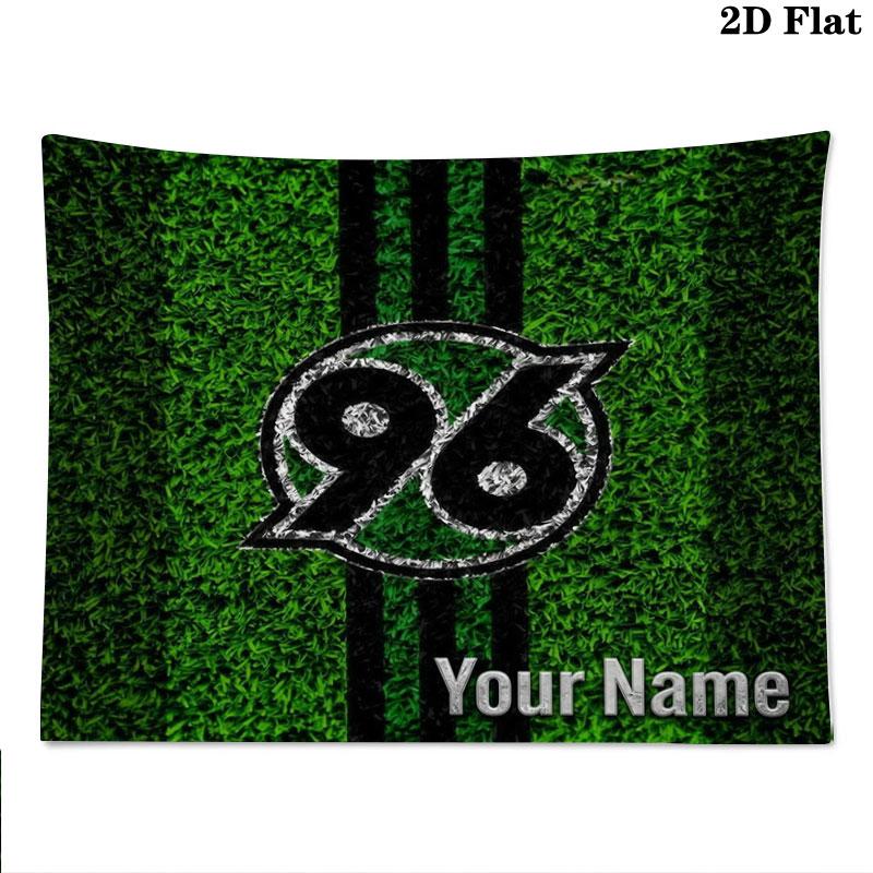 Hannover 96 Custom Name Wall Tapestry Aesthetic Wall Hanging Printed Fabric Blanket Decorative Tapestries for Bedroom Living Room Home Decor