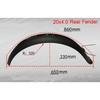 20x4,0 20x5,0 Fat Tire Fender E-bike 20 дюймов сноуборд электрический велосипед крыло крыло пластик прочный грязевой