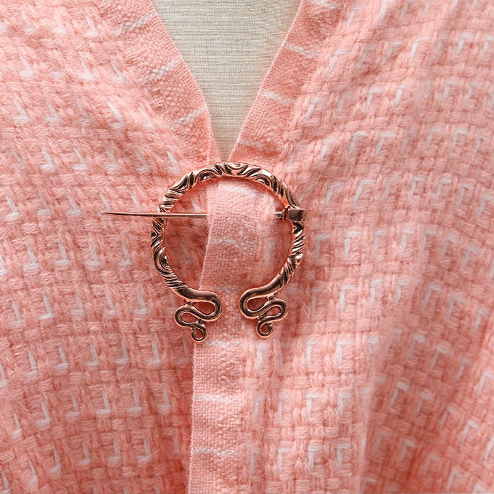 Collar Clip Pins Korean Jewelry Accessories Women Shawl Pin Cloak Pin Viking Style Brooch