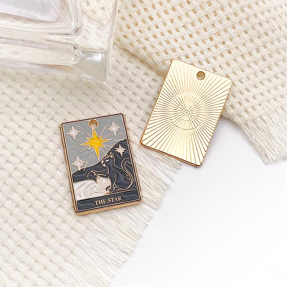 Европейский и американский Хэллоуин Солнце Таро Черный сплав кулон брелок ювелирный аксессуар