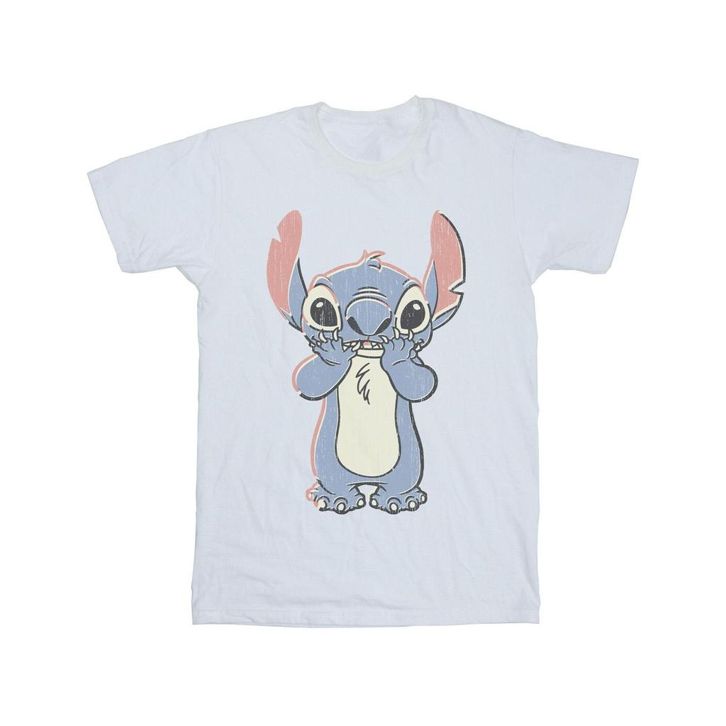 Disney Mens Lilo And Stitch Big Print T-Shirt