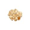 Retro Floral Pearl Gold-Plated Brooch for Parties and Banquets