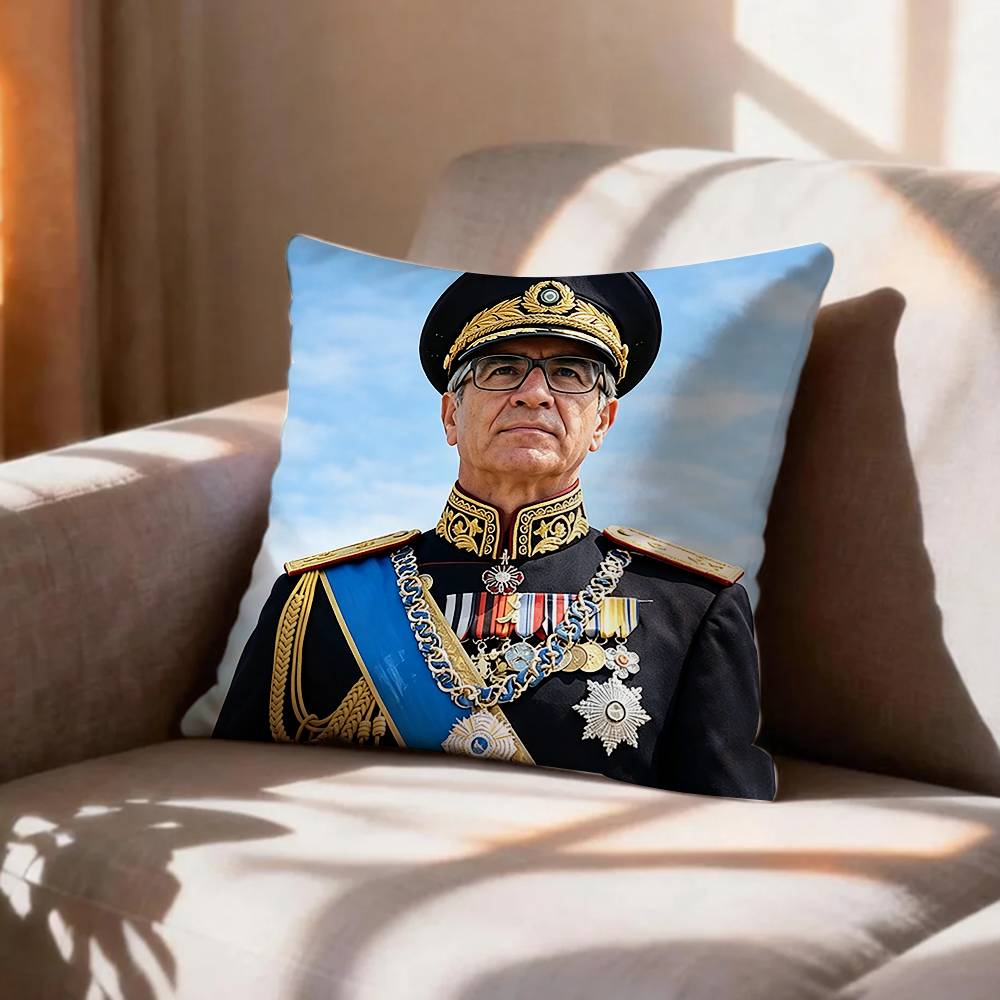 King MMohammad Reza Shah Pahlavi Irann   Pillow Case Pattern Printed Pillowcase For Living Room Sofa Cushion Cover