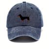 Retro Dachshund Baseball Cap for Both Men and Women, Adjustable and Cute Cartoon Design Suitable for Sports and Casual Wear