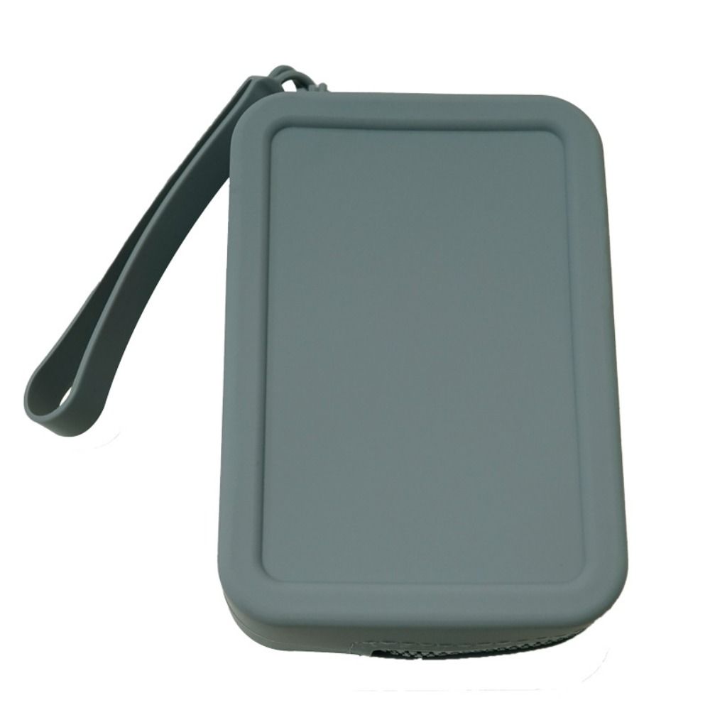 Прямоугольная силиконовая косметичка Morandi Color Сумка для мелких предметов Сумка для хранения гигиенических салфеток