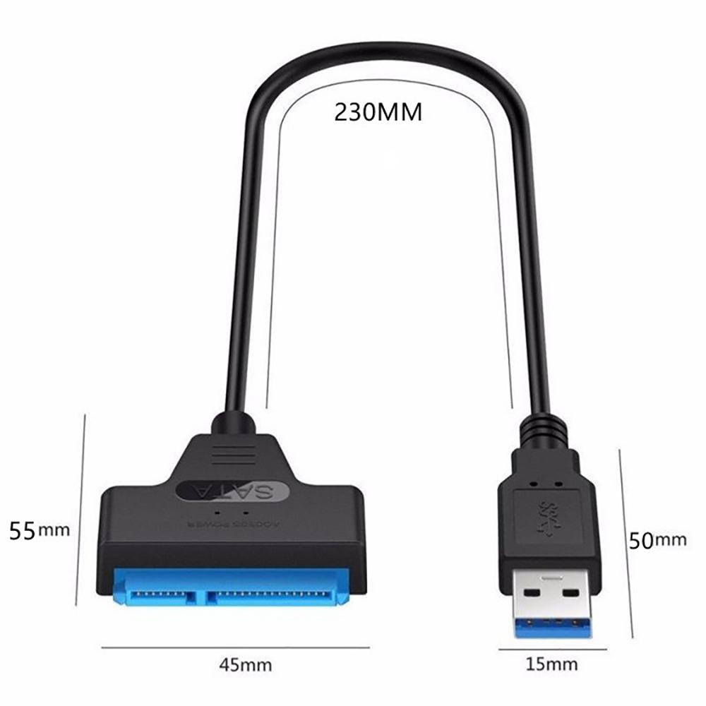 Кабель-адаптер USB 3.0 на SATA 22 Pin 500 МБ/с для SSD/HDD-кабеля-адаптера для жесткого диска