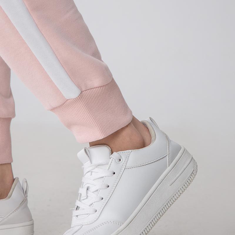 Puma Повседневные ретро спортивные дышащие женские спортивные штаны с манжетами розовые 531418-36