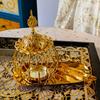 Набор арабских курильниц для ароматерапии и комнат для медитаций, дополненный поддоном и щипцами, подсвечник, кадильницы