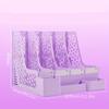 Thickened Four-Section File Holder Desktop File Organizer Box with Pen Cup, Made of PP Material, for Office Supplies