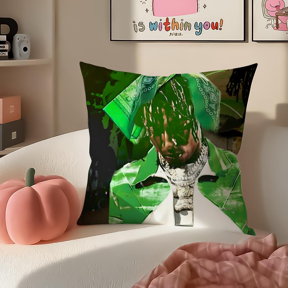 Toppg HipHop Rapper YYoungBoy Cushion Cover Pillowcase Short Plush Invisible zipper Room Sofa Cushion Cover