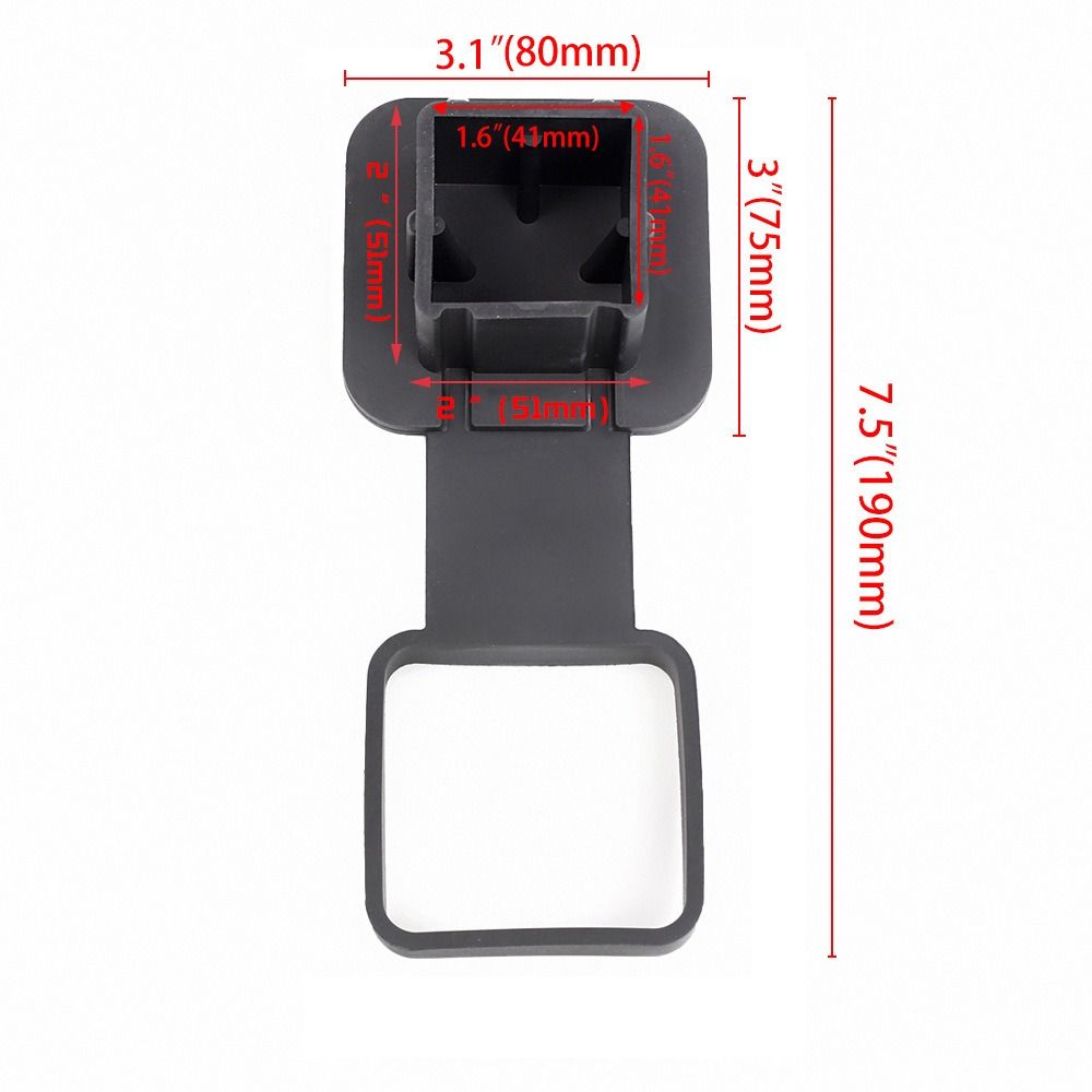 Пылезащитная заглушка для прицепа, прочная крышка для буксировочного крюка, крышка для трубки крюка, детали для модификации автомобиля