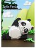 Cartoon Panda Flower Puzzle Tumbler: Cute Tiny Particle Desktop Ornament