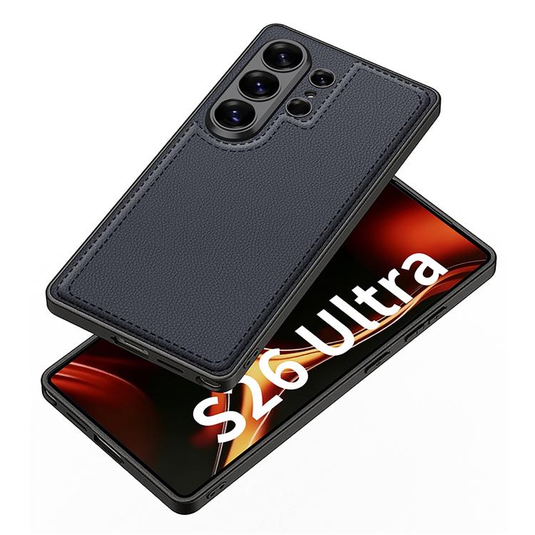 GKK Metal Paint Skin Feel Leather Stitching Phone Case