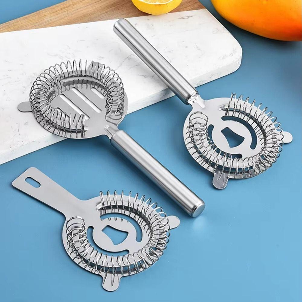 Sturdy Bar Strainer Silver Bartending Tool Wine Cup Cocktail Strainer Mixologists