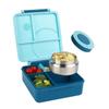 Plastic Lunch Box with Stainless Steel Soup Bowl Leak-Proof Microwave Oven Heating Bento Box Picnic School Office Food Container