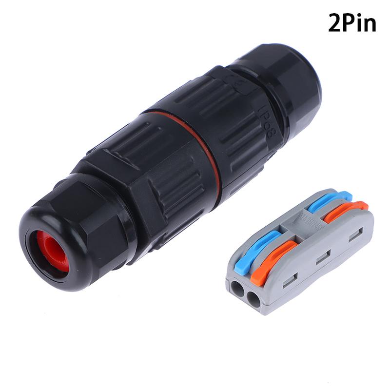Ip68 Electrical Waterproof Connector Wire Cable 2/3 Pin Terminal Block Connector