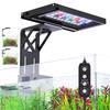 SEAOURA Aquarium Clip Aquarium Body Aquarium LED Lighting and Lighting Compatible with Clip Aquarium 10 Levels of Full Light Score 7 Color Automatic