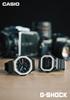 CASIO G-SHOCK GM-5600BM-1JF Металлизированный Резиновый Ремешок Мужские Часы Черные