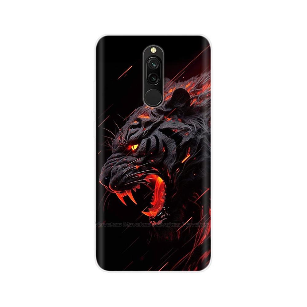 Чехол для Redmi 8 8A Pro, ТПУ Силикон, Ударопрочный, Чехол с Кошкой для Телефона, Для Redmi 8 8A 7 7A redmi7, Прозрачный, Печать, Мягкий