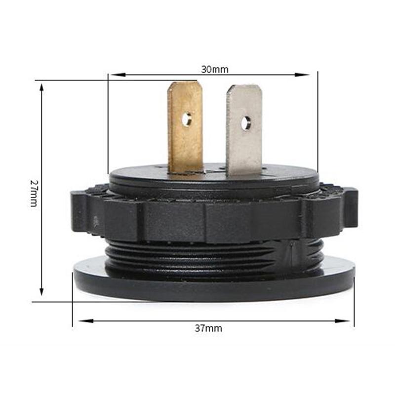 Измеритель напряжения с круглым цифровым дисплеем, вольтметр, модификация измерения, детали для мониторинга автомобилей/мотоциклов