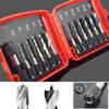 HSS Twist Drill Set 1/4" Hex Shank Three-point Positioning Drill Bit Set Quick Change Hole Cutter Metal Stainless Steel Drilling