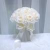 1 шт. Свадебный букет Реалистичные шелковые цветы Подарок на Маридж Букет невесты Подружка невесты Готовые к церемонии Искусственные цветы для держания