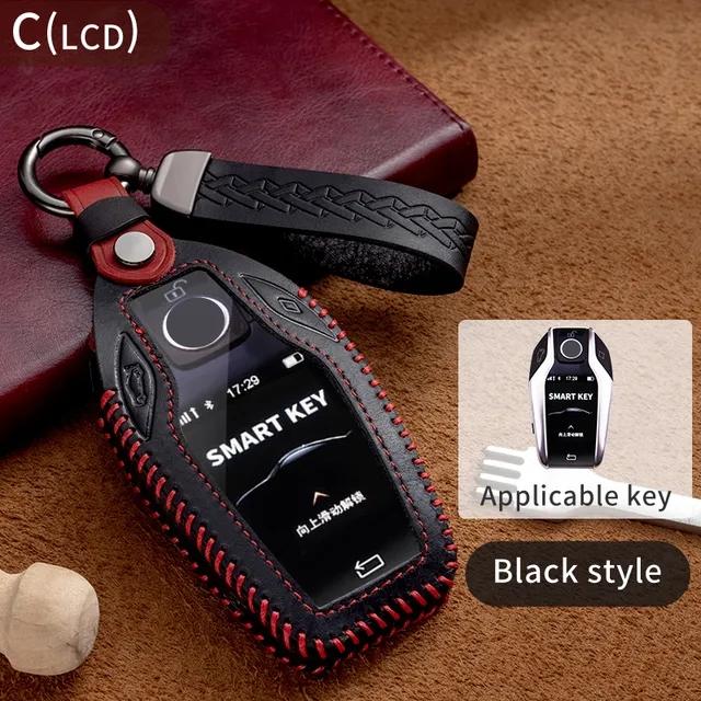 Чехол для ключей от автомобиля, сумка для ключей для BMW 1, 3, 5, 7 серии X1 X3 X5 X6 X7 F30 G20 F34 F31 G30 G01 F15 G05 I3 M4, аксессуары для стайлинга автомобилей