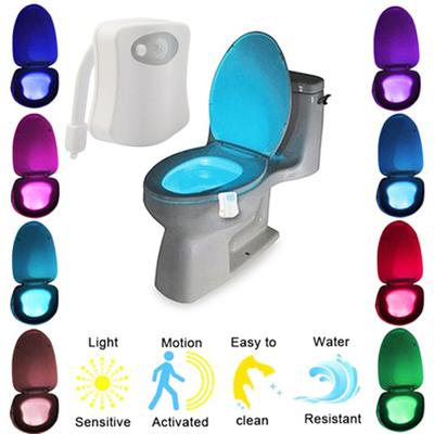 Освещение для унитаза Энергоэффективный Датчик движения 8 цветов LED