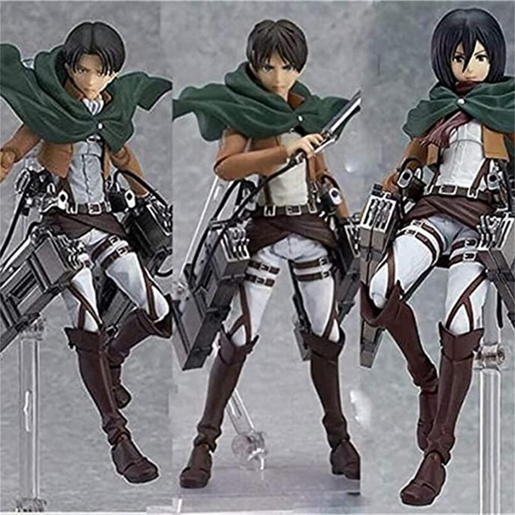Attack On Titan Action Figure, Attack On Titan Figure, Attack On Titan Figure, High-definition Precision Modeling, Weapon Equipment, 5.9 Inches T