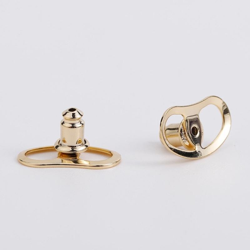 10pcs Comfortable Earring Backs Stylish Earring Backs with Pigs Nose/Flower Shape Unique Lifters for Heavy Earrings