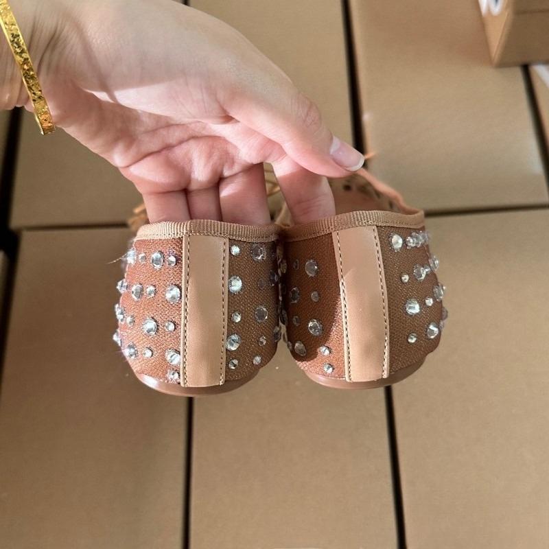 Модные летние дышащие сетчатые женские балетки, украшенные блестящим бриллиантовым бантом, с мягкой подошвой, дизайнерские, для отдыха, женские туфли Мэри Джейн