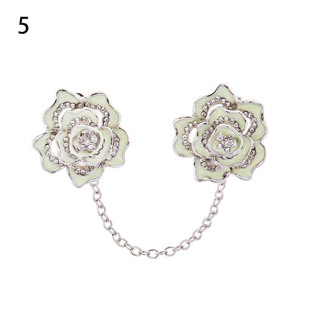 Брошь-булавка для свитера, блузки, кардигана с rhinestone-украшением и ретро-резьбой, зажимы для воротника рубашки, зажимы-утки, брошь для шали