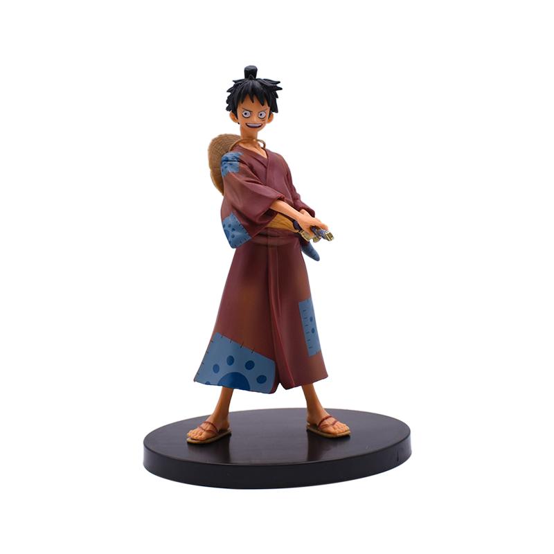 One Piece 17cm Anime Figure Luffy Zoro Chopper Yamato Nami Robin Anime Statue Action Figure Collection Model Kid Toy