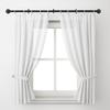 Adjustable Length Carbon Steel Curtain Rod Wrap Around Drapery Rod for Bedroom Indoor and Outdoor Curtain Rod Decors