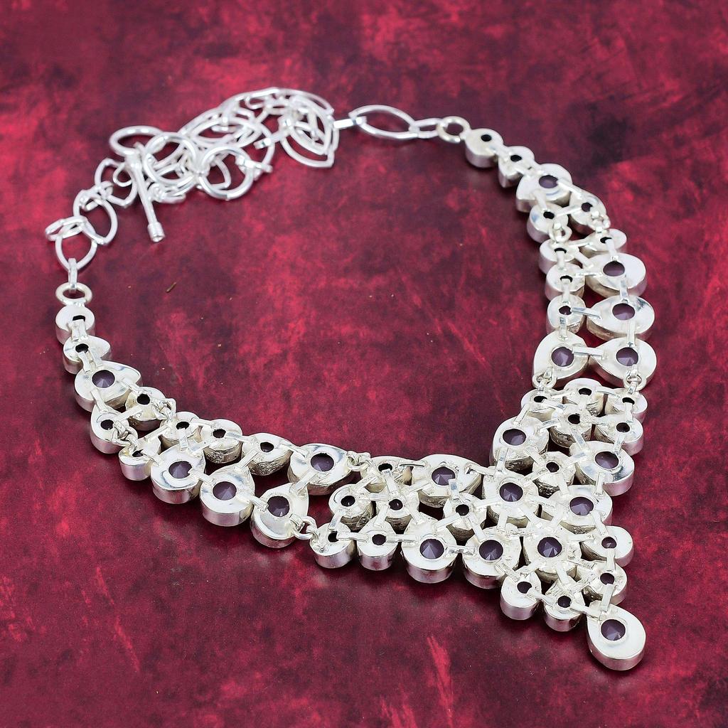 Pink Chalcedony Necklace Gemstone Jewelry, 925 Solid Sterling Silver Handmade Necklace, Latest Design Jewelry