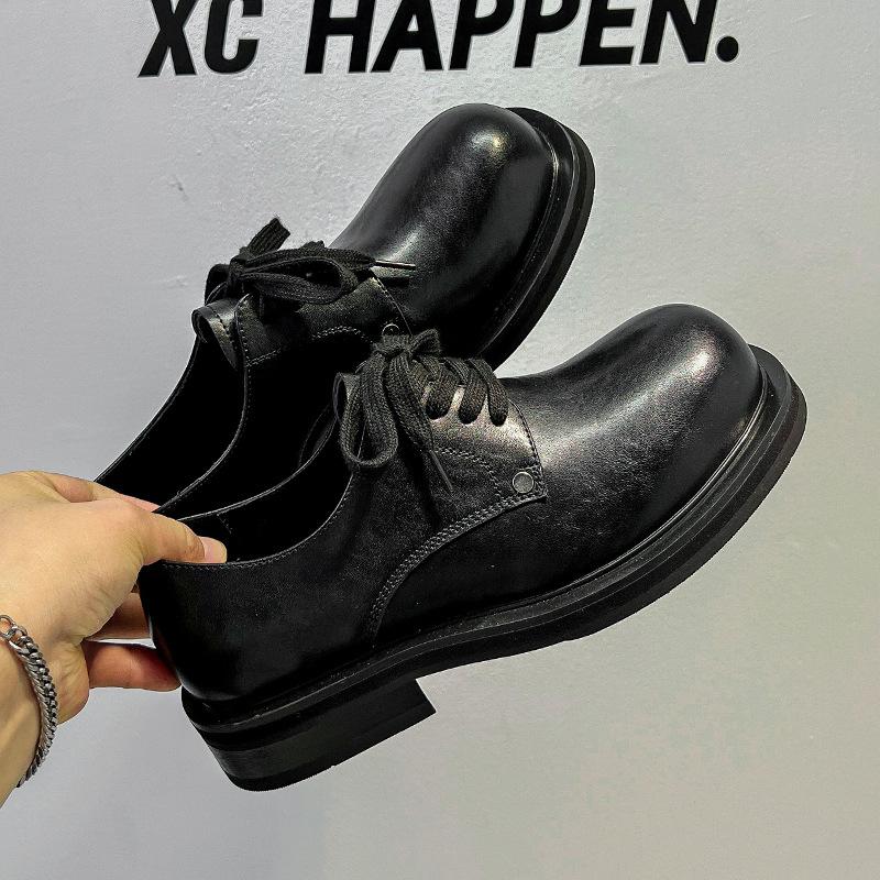 Винтажные туфли дерби мужские туфли с низким верхом туфли Martin Tide инструментальные туфли британский стиль кексовая платформа повседневные туфли 44332-A
