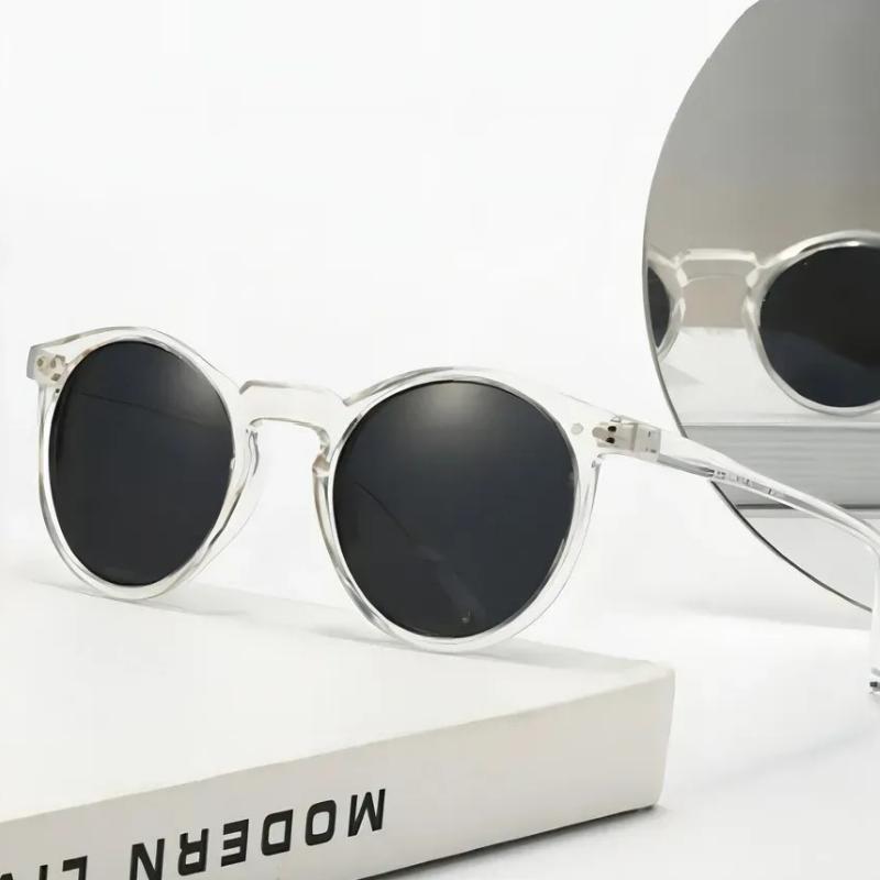 New Arrival Fashion Wind Vintage Retro Transparent Frame Sunglasses Round Sun Glasses Men And Women