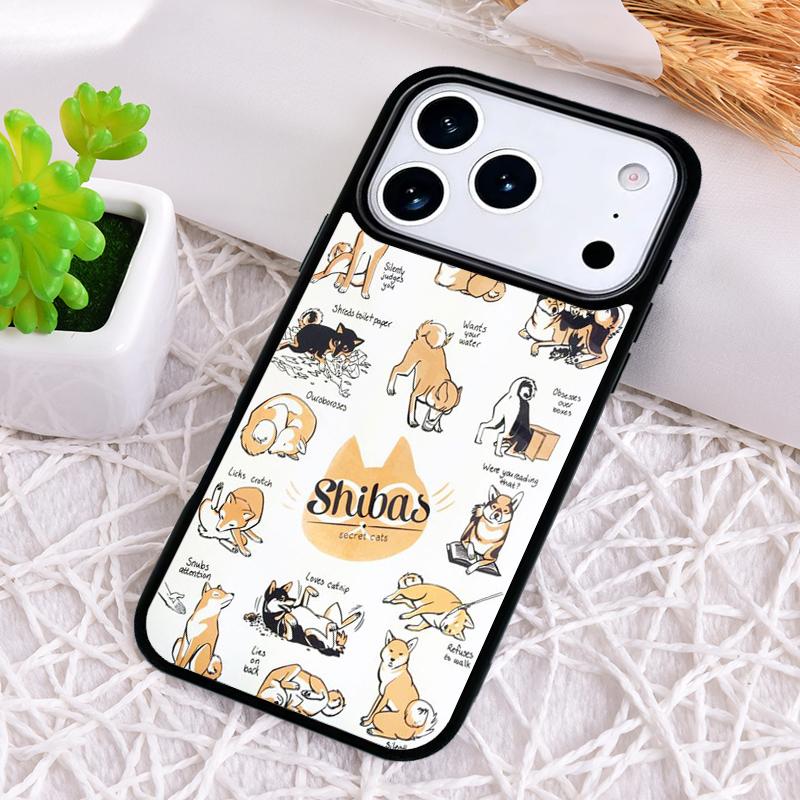 Animal Shiba Inu Phone Case for iPhone 17 Air 16 15 11 12 14 13 Pro Max Shockproof Cover