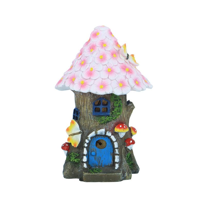 Садовые украшения-колибри на солнечной батарее для патио, ландшафтные светильники из смолы