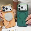 Матовый Магнитный для Magsafe Прочный Чехол для iPhone 17 Air 16 E 15 Plus 14 Pro Max 13 12 Беспроводная Зарядка Металлическая Рамка для Линзы Защитная Крышка
