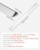 VEVOR Stainless Steel Wall Corner Protector, 38 x 38 x 1217 mm, 10 Pack Metal Corner Guards, 304 Stainless Steel Edge Trim 90-Degree Angle for Home
