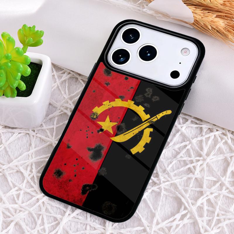 Angola flag Phone Case for iPhone 17 Air 16 15 11 12 14 13 Pro Max Shockproof Cover