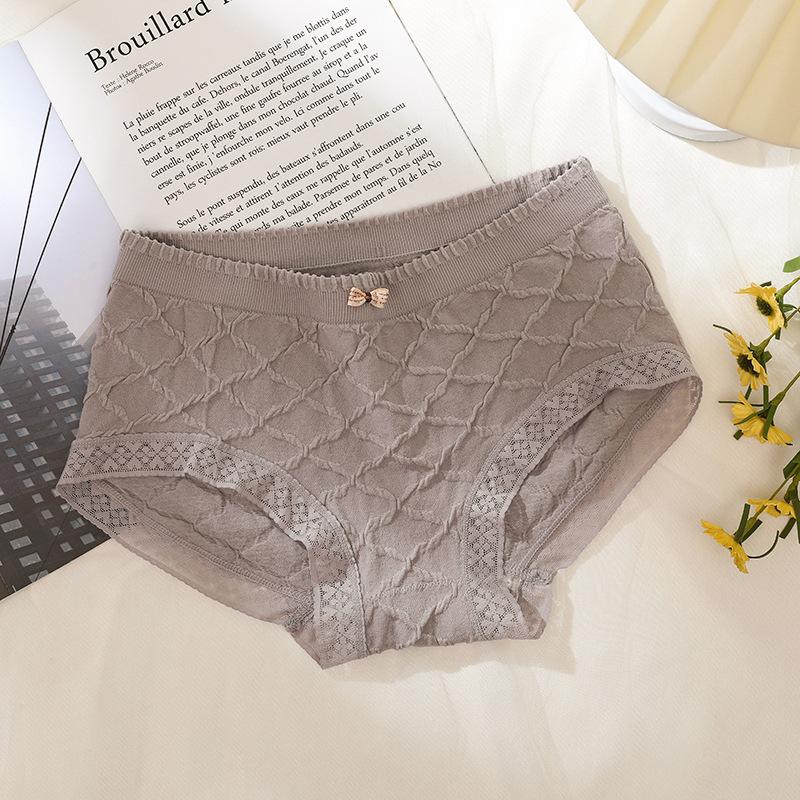 Бесшовные трусы-брифы больших размеров из модала, облегающие бедра, нижнее белье для женщин с высокой талией, утягивающее бедра, кружевные треугольные трусики