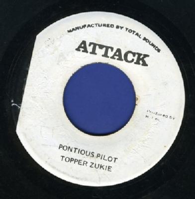 7-дюймовая пластинка TAPPER ZUKIE, THE AGGROVATORS - Pontious Pilot НИКАКОЙ Атака Ямайка Регги, Ска и Даб Б/У
