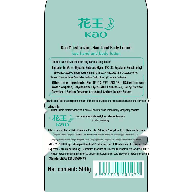 Kao Moisturizing Hand & Body Lotion