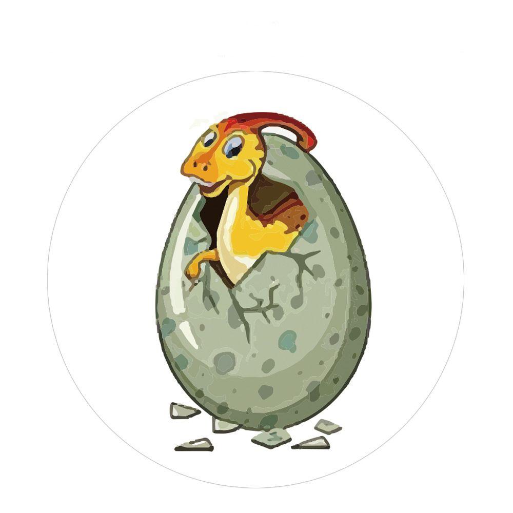 Adhesive Round Kids Encourage Sticker Dinosaur Children's Cartoon Stickers Teacher Reward Stickers