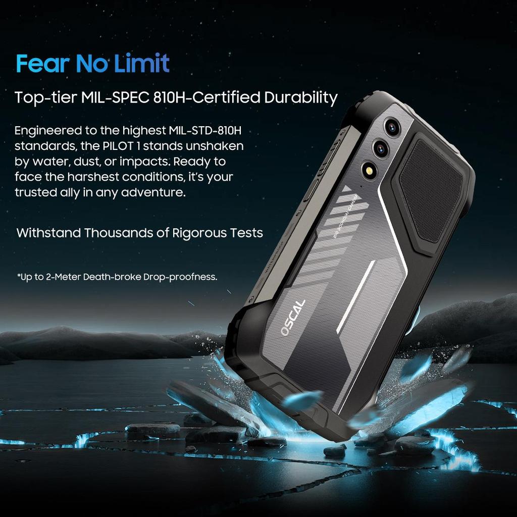 Blackview OSCAL PILOT 1 Rugged Smartphone 18GB RAM  256GB ROM 6.67" Android 14 15000mAh