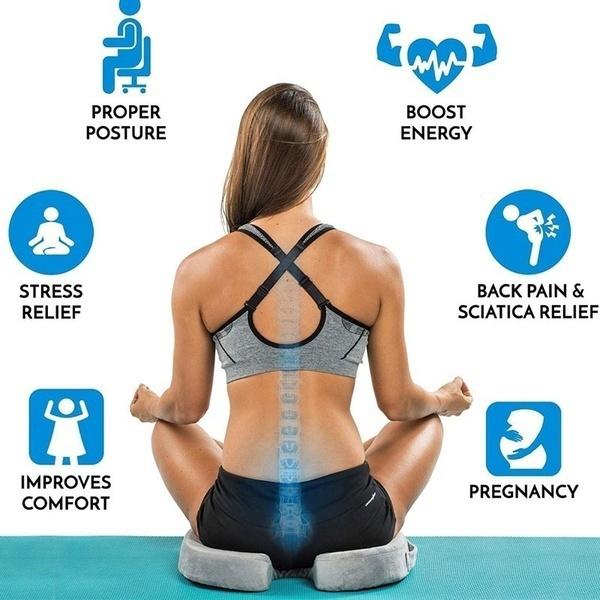 Гелевая подушка для домашнего офиса, подушка для автомобильного сиденья для ортопедического облегчения боли, удобная подушка для стула с памятью, защита поясничного отдела позвоночника